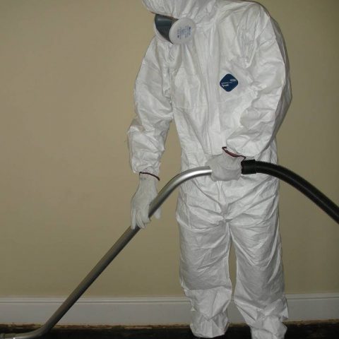 Asbestos vacuuming